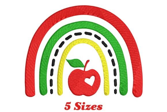 Bright Rainbow Apple Embroidery Review