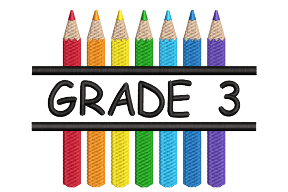 Grade 3 Split Colored Pencils