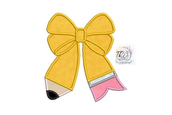 Pencil Bow Applique Embroidery Design Review