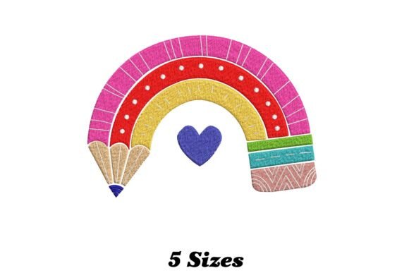 Rainbow Pencil Embroidery Design Review