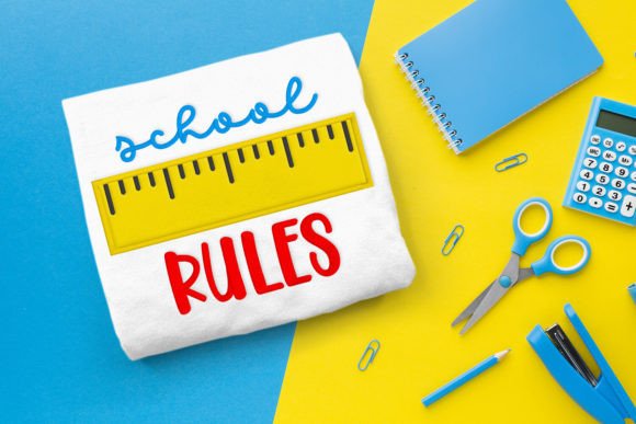 School Rules Applique Embroidery Review