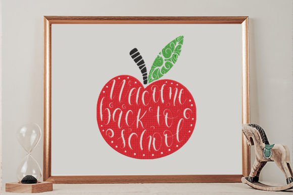 Welcome Back to School Apple Embroidery Review